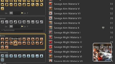 ffxiv where to get materia.